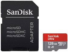 Paměťová karta SanDisk Micro SDXC Ultra Android 128 GB UHS-I U1 (100R/10W) + adaptér