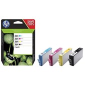 Inkoustová náplň HP 364, 6ml/3ml - CMYK