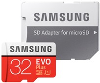 Paměťová karta Samsung Micro SDHC EVO+ 32GB UHS-I U1 (95R/20W) + adapter