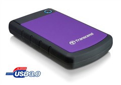 HDD ext. 2,5" Transcend StoreJet 25H3P 2TB, USB 3.0 (3.1 Gen 1) - černý/fialový
