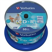 Disk Verbatim CD-R 700MB/80min, 52x, Printable, 50cake