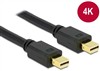 Kabel DeLock Mini DisplayPort, 0,5m - černý