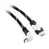 Kabel GoGEN HDMI 1.4, 1,5m, 90° konektor, opletený, pozlacený, s ethernetem