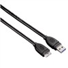 Kabel Hama USB 3.0 / USB Micro B, 0,75 m - černý