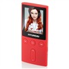 MP3 přehrávač Hyundai MPC 501 FM, 4GB, 1,8" displej, FM tuner, SD slot, červená barva