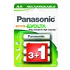 Baterie nabíjecí Panasonic Evolta AA, HR06, 1900mAh, Ni-MH, blistr 4ks