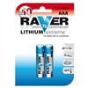 Baterie lithiová Raver AAA, LR03, blistr 2ks