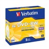 Disk Verbatim DVD+RW 4,7GB, 4x, jewel box, 5ks